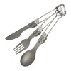 MYsk Folding Titanium Cutlery Set of 3