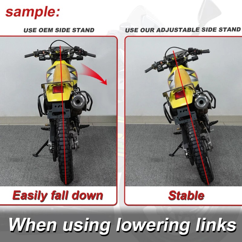 xitomer Fit For Kawasaki Eliminator 450 2023-2025 Adjustable Motorcycle Kickstand