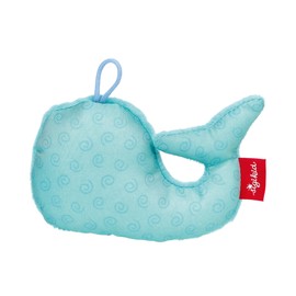 SIGIKID RedStars Grasping Toy Whale with Rattle: Grab, Discover, Play, for Babies from Birth, Item No. 42894, Blue, 11 cm