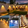 ShineTech Solar Fence Lights Outdoor Waterproof, 3-Color Lighting Modes LED