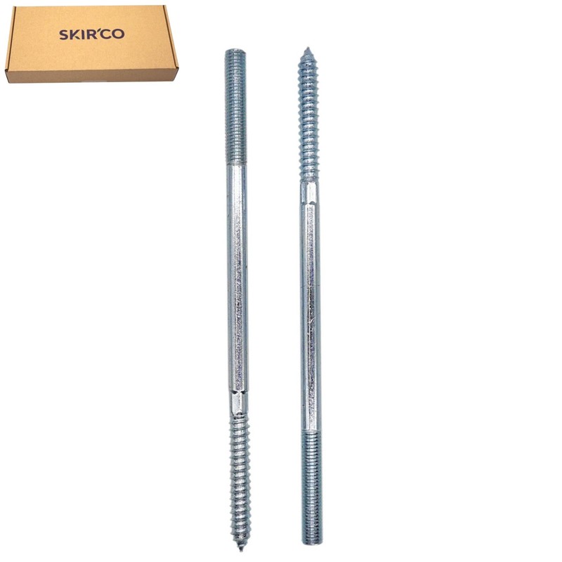 SKIR'CO (4 pcs) Zinc Plated Hanger Bolts M10 x 220