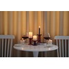 GMWD 3 Pcs Glass Candle Holder Set Clear, Purple Candlesticks