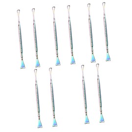 NOLITOY 10pcs Stainless Steel Blackhead Scraper Tool Manual Face Extractor for Deep Cleaning and Pore Removal Lightweight and Facial Skin Cleaning Tool for Women