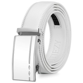 ITIEZY Men's Automatic Belt Designer Leather Belt Buckle Black, 010 Blue