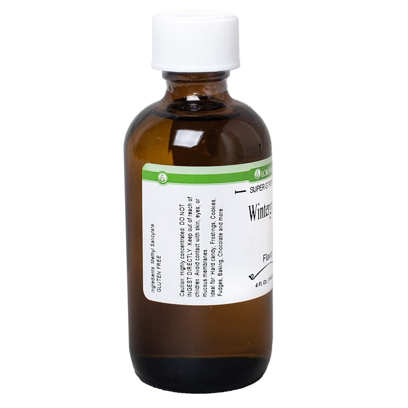 LorAnn Wintergreen Super Strength Flavor, 4 ounce bottle