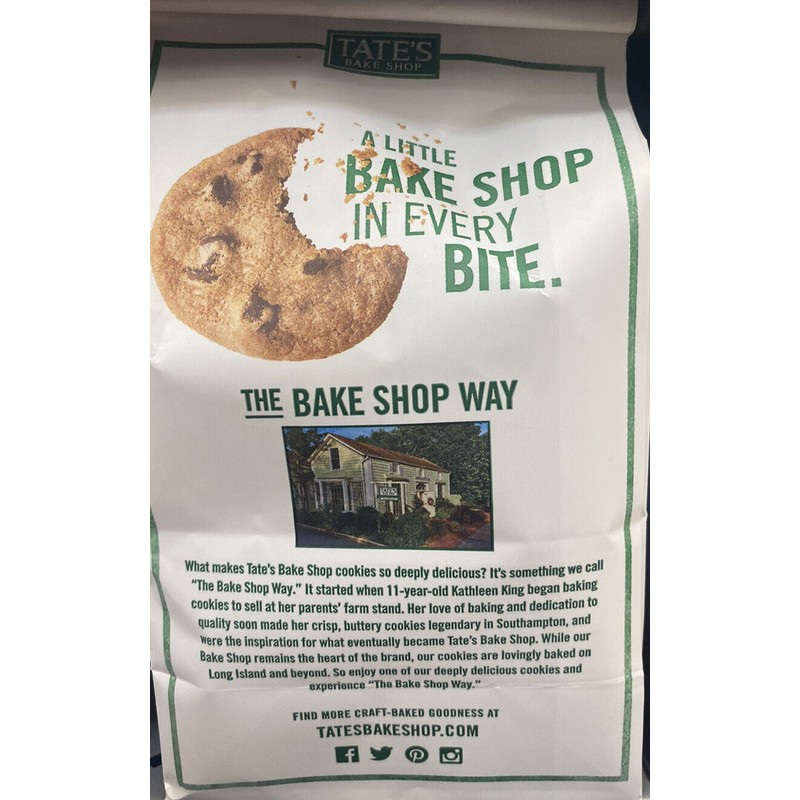 Tate's Bake Shop GLUTEN FREE Chocolate Chip Cookies 7 oz