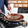 Gotham Steel 9.5 Inch Copper Non Stick Frying Pans, Ceramic