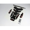 Tank Pad Motorcycle Sticker Tank Protector Red Black Compatible for