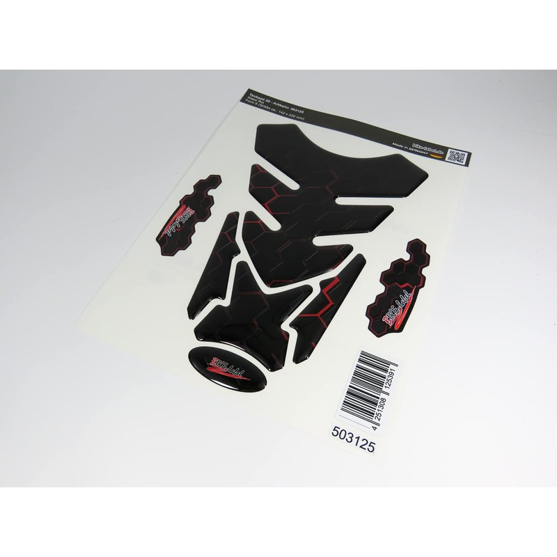 Tank Pad Motorcycle Sticker Tank Protector Red Black Compatible for