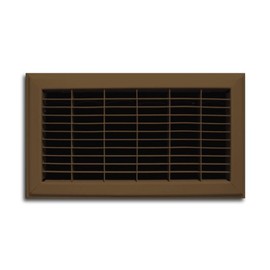 Truaire 154R 08X10 Heavy Duty Floor Return Air Grille 08-Inch x 10-Inch Floor Return Air Grille, Brown