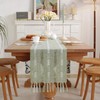 Cenebonxy Rustic Boho Table Runner, Farmhouse Table Runners 72 Inches
