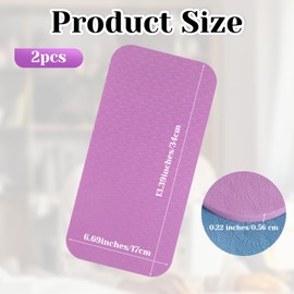 Hpmjz 2Pcs Sewing Machine Muffling Mat Pedal Mats Sewing Sew Machine Pad No Slip Rubber Stay in Place Mats Reduce Vibrations Noise & Anti Bounce for Quilting Embroidery Accessory (13.39 x 6.69 Inch)