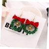 KONTONTY Gold Christmas Garland Bell Earrings Stylish Dangle Earrings Design
