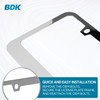 BDK Heavy Duty Rust-Proof Stainless Steel Chrome License Plate Frame
