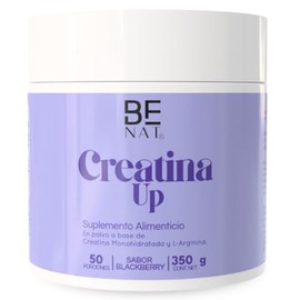 BENAT Creatina Monohidratada + L-Arginina + Electrolitos | 350 g (50 porciones) | Sin Cafeína | Sin Azúcar | Sabor Mora | Pre y Post Workout