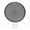 Relaxdays Round Pan 33 cm 4-Piece Set Plates with Non-Stick