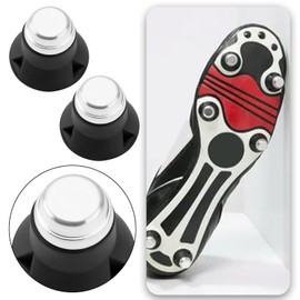 The Lord of the Tools 8 Pieces Football Studs Metal Tip for Rugby Shoes M5 X 16mm Plastic Thumb Studs with Metal Tip for Football Boots Rugby Cleats Made of Plastic