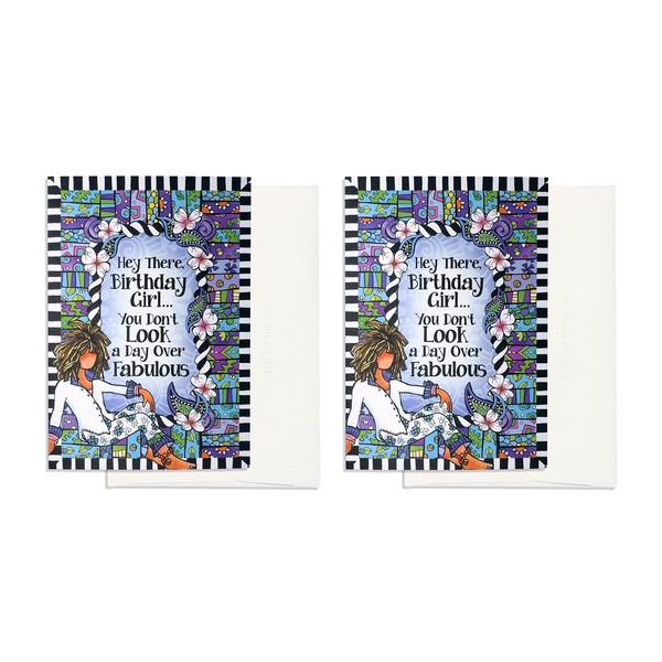 Blue Mountain Arts Woman Birthday Card 2-Pack from Suzy Toronto—Tell