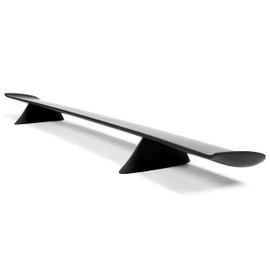 HECASA Rear Trunk Spoiler Wing Compatible with 1968-1972 Oldsmobile Cutlass 442 Rear Lid Wing Lip Splitter Plastic ABS Painted Black