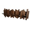 GOGREEBELL Natural Wood Wall Mounted Piano Coat Rack| Coat Rack