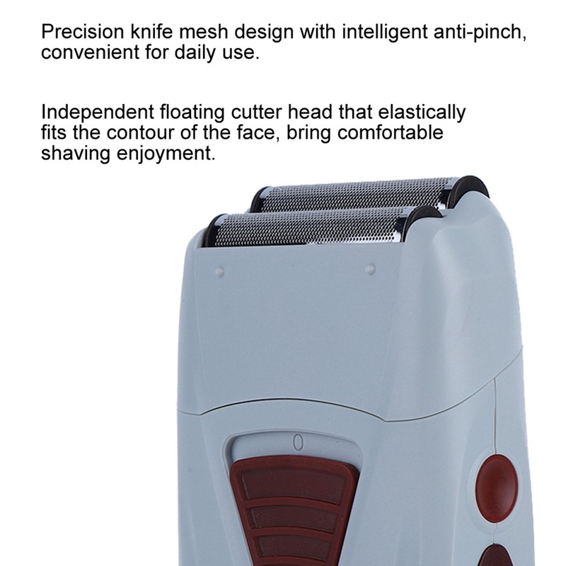 Rechargeable Men Electric Hair Clipper Trimmer Double Head Razor Reciprocating