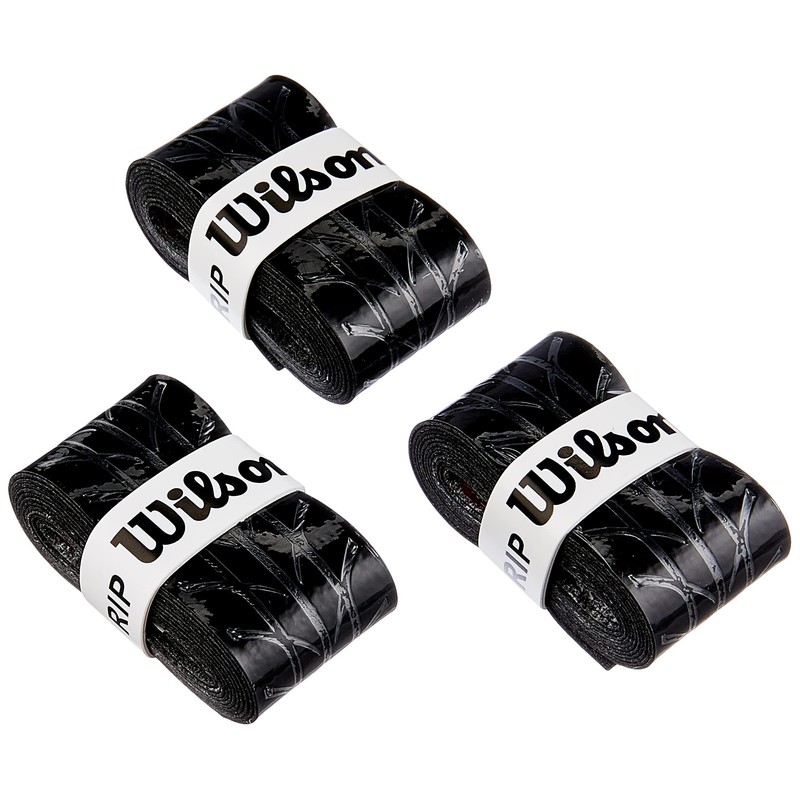 Wilson Tennis Profile Racket Overgrip - Black (3 Pieces)