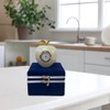 NatureBoost Marble Apple Clock, Home Decor Piece. Clock is inoperative