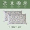 Elegant Comfort Ultra Soft Set of 2 Floral Print Pillowcases