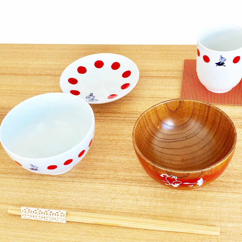 World Create Moomin Small Plate, Little My Red Dot Series