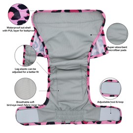 UNIPUP Female Dog Diapers Reusable No Tail Hole Period Panties Washable Diapers Female for Docked-Tail Frenchie French Bulldog Boston Terrier Without Tail (2 Pack Regular+2 Pack Skirts) U-WWDQB03L