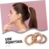 Ipetboom 3pcs Crystal Rhinestone Hair Ties Elegant Ponytail Holders for