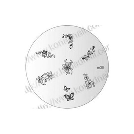 Konad Stamping stencil M36