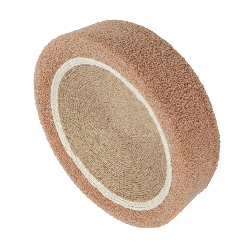 Round Cat Scratcher Ergonomic Cat Scratching Lounge Bed Sisal Cat
