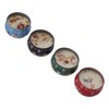 4Pcs Christmas Scented Candles Gifts Set Soy Wax Plant Oil