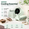 3-in-1 Portable Neck Fan for Travel – Foldable 5-Speed USB