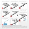 BAGNOLUX Kitchen Sink Soap Dispenser Extension Tube Kit with Check