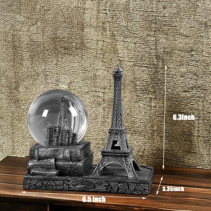 Eiffel Tower Snow Globe