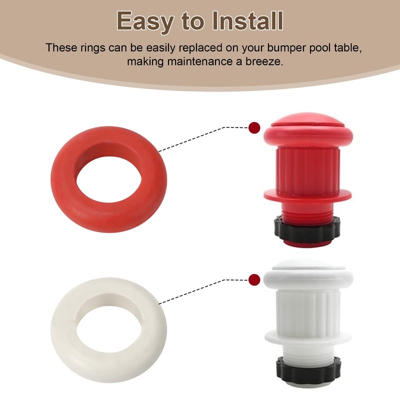 16 Pack Small Bumper Pool Rubber Rings,Bumper Pool Table Replacement
