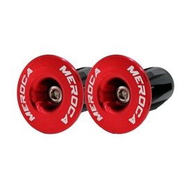 LANODO Bicycle Bar End Caps Road Bike Handle End Caps 1 Pair Non-Slip Lightweight Durable Aluminum