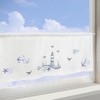 Delindo Lifestyle Net Curtain Lighthouse Motif, Modern and Transparent Bistro