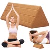 Yoga Block 12x5x4 Inch Triangular Pilates Block High Density Oak