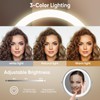 FASCINATE Rechargeable Wall Mounted Makeup Mirror with Lights and Magnification,
