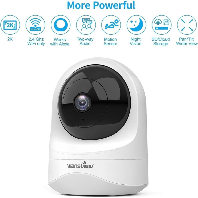 Faleemi Baby Monitor Camera, 1080 Wireless Security Camera for Home,