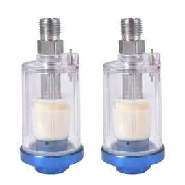 labwork Oil Separator Filter Airbrush Filter Replacement for Compressor Air Line Hose Air Tools Paint Spray Guns 1/4 Inch Inlet and Outlet Air Filter Water Oil Separator 2 Pcs