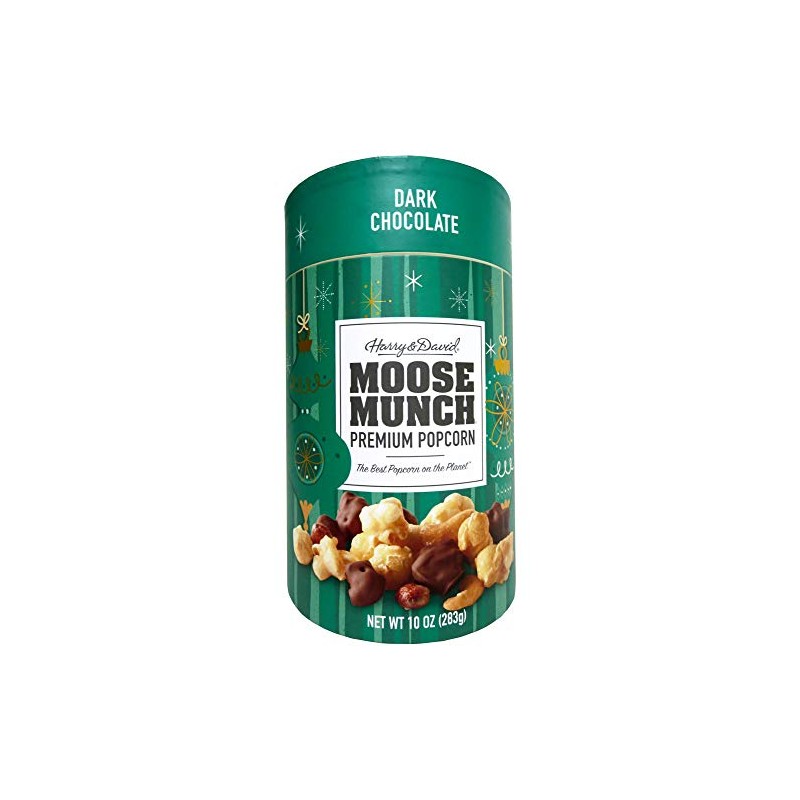 Harry & David Dark Chocolate Moose Munch Premium Popcorn Holiday
