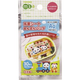 Torune P-2912 Bento Antibacterial Sheet, Run Panda, Pack of 30