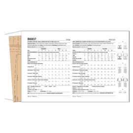 Butterick Children's and Girls' Dress, Romper and Hat Sewing Pattern Kit, Design Code B6937, Sizes 7-8-10-12-14