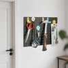 IWTTWY Tool Wall Perforated Metal Tool Holder Wall Garden Tool