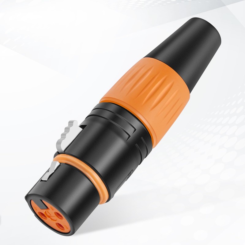 OUDAR Conector XLR de 3 Pines 5 Macho + 5