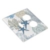 Teal Blue Ocean Nautical Beach Coral Coastal Starfish Light Switch